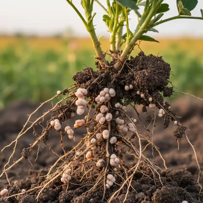 ছোলার শিকড়ে রাইজোবিয়াম গুটি ও মাটির উর্বরতা বৃদ্ধি