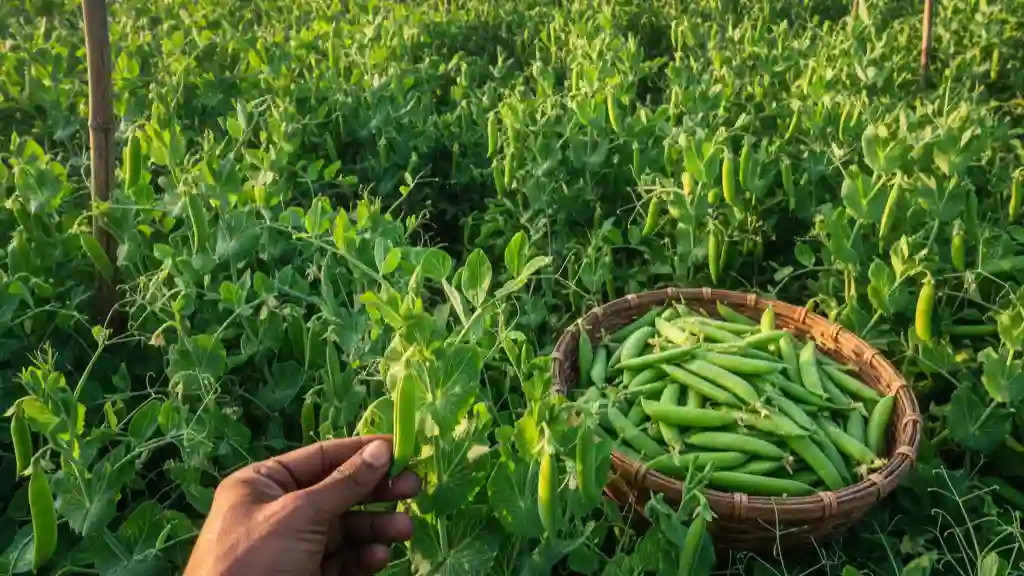 মটরশুটি চাষ পদ্ধতি-তে চাষের ক্ষেত
