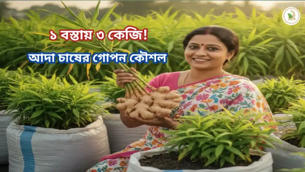 বস্তায় আদা চাষ পদ্ধতি ও মাটি তৈরির সঠিক নিয়ম - ১টি বস্তায় ৩ কেজি ফলন