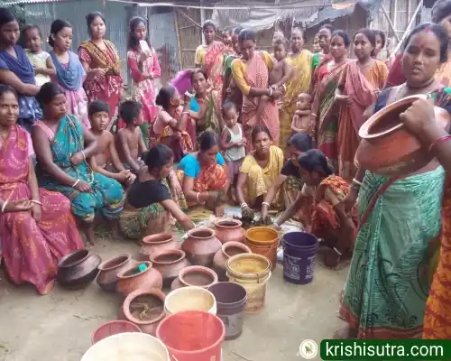 SHG member der জীবামৃত (Jibamrit) তৈরি পদ্ধতি