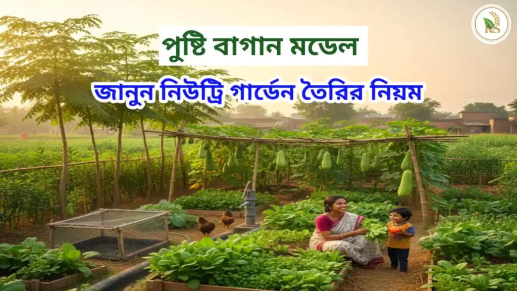বাড়ির পতিত জায়গায় পুষ্টি বাগান মডেল বা Nutri Garden তৈরি করেছেন SHG দিদি