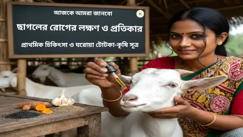 ছাগলের রোগের লক্ষণ ও প্রতিকার: নারী উদ্যোক্তা ছাগলের নাকে ঠান্ডা প্রতিরোধক ঘরোয়া টোটকা বানিয়ে দিচ্ছে।