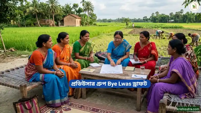 প্রোডিউসার গ্রুপের (Bye Laws) উপবিধি খসড়া এবং সংগঠনের কাঠামো চিত্র।