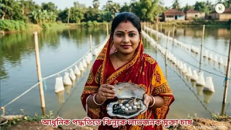 লাভজনক ঝিনুকে মুক্তা চাষের আধুনিক পদ্ধতি-তে মুক্তা চাষের দৃশ্য