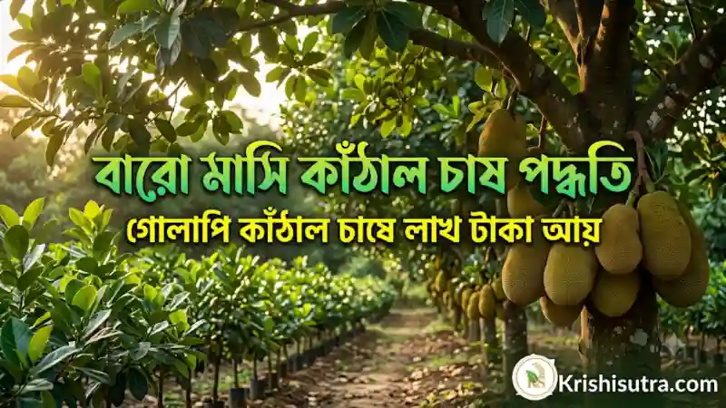 বারো মাসি কাঁঠাল চাষ পদ্ধতি এবং বাণিজ্যিক গোলাপি কাঁঠাল গাছের বাগান।
