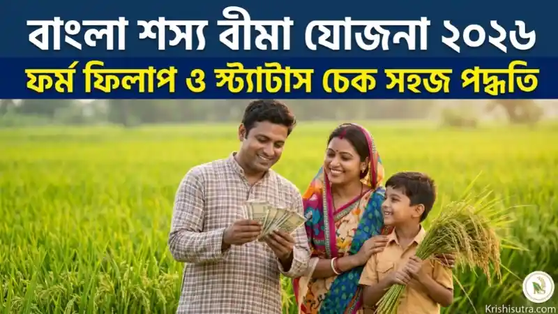 বাংলা শস্য বীমা যোজনা (BSB) ২০২৬ ফর্ম ফিলাপ ও স্ট্যাটাস চেক করার অনলাইন পদ্ধতি. bangla sosya bima jojona