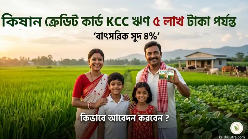 কিষাণ ক্রেডিট কার্ড (KCC) ঋণ এর সুবিধা, লিমিট, আবেদন পদ্ধতি ( kisan credit card loan apply)
