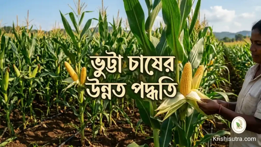 উন্নত ভুট্টা চাষ পদ্ধতি (Vutta chas poddhoti), অনুকূল পরিবেশ, উপযুক্ত সময়, বীজ শোধন, সঠিক নিয়মে বীজ বপন, সার প্রয়োগ ব্যবস্থাপনা ও vutta chas niom এবং ফসল সংগ্রহ গাইড।